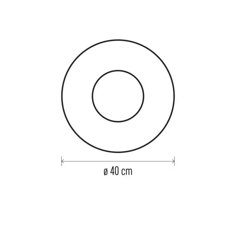 LED vianočný veniec, 40 cm, 2x AA, vnútorný, teplá biela, časovač - 1550000037