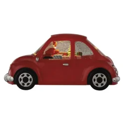 LED dekorácia - Santa car, 10 cm, 3x AA, vnútorná, teplá biela, časovač - 1550000108