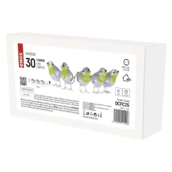 LED vtáky, 11 cm, vnútorné a vonkajšie, studená biela - 1550002040