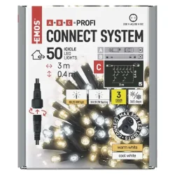 Profi LED článková reťaz blikajúca - Icicles, 3 m, vonkajšia, teplá/studená biela - 1550023001
