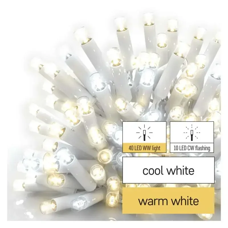 Profi LED článková reťaz blikajúca biela - Icicles, 3 m, vonkajšia, teplá/studená biela - 1550023002 Profi LED článková reťaz blikajúca biela - Icicles, 3 m, vonkajšia, teplá/studená biela - 1550023002