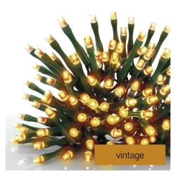 LED vianočná reťaz, 18 m, vnútorná a vonkajšia, vintage, časovač - 1550041004