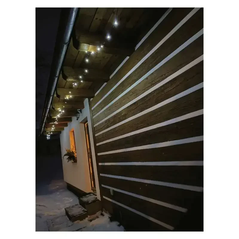 Vianočná reťaz LED, 12 m, vnútorná a vonkajšia, studená biela, časovač - 1550042002