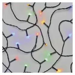 LED vianočná reťaz, 12 m, vnútorná a vonkajšia, viacfarebná, programy - 1550044007