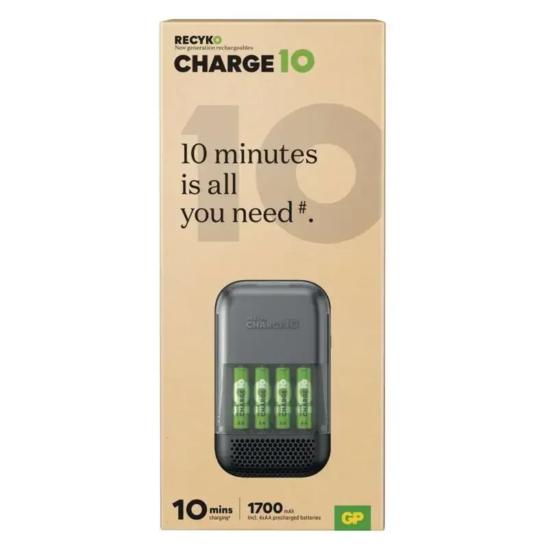 GP Charge 10 S491 + 4× AA ultra rýchla nabíjačka - 1604849120