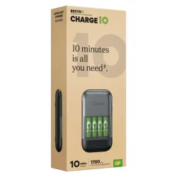 GP Charge 10 S491 + 4× AA ultra rýchla nabíjačka - 1604849120
