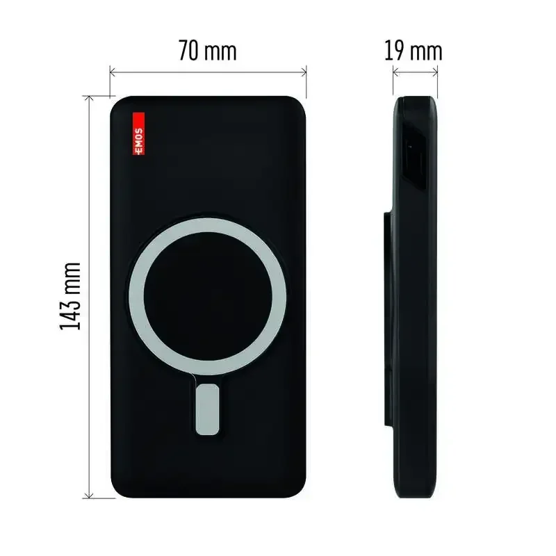 Powerbank EMOS WI 1022D, 10 000 mAh, 22,5 W+Bezdrôtová - 1613054200