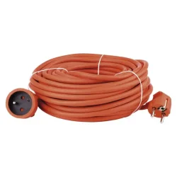 Predlžovací kábel - konektor, 20 m, 3x 1,5 mm, oranžový - 1901012000