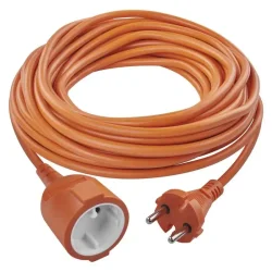 Dvojžilový plávajúci kábel 20 m / 1 zásuvka / oranžová / PVC / 230 V / 1,5 mm2 - 1901012016