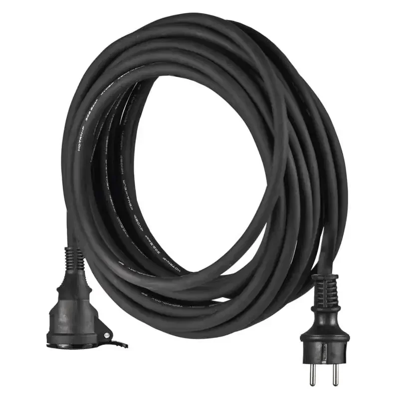 Gumový predlžovací kábel - konektor, 10 m, 3x 1,5 mm2 - 1901211000