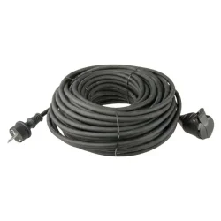 Gumový predlžovací kábel - konektor, 20 m, 3x 1,5 mm2 - 1901212000
