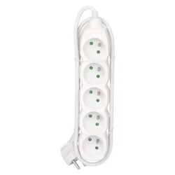 Predlžovací kábel - 5 zásuviek, 1,5 m, biely - 1902050150