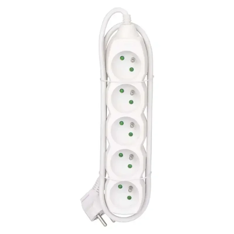 Predlžovací kábel - 5 zásuviek, 1,5 m, biely - 1902050150