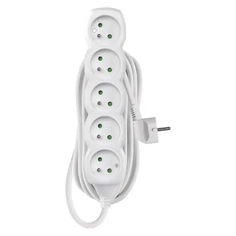 Predlžovací kábel 7 m / 5 zásuviek / biely / PVC / 1,5 mm2 - 1902050701