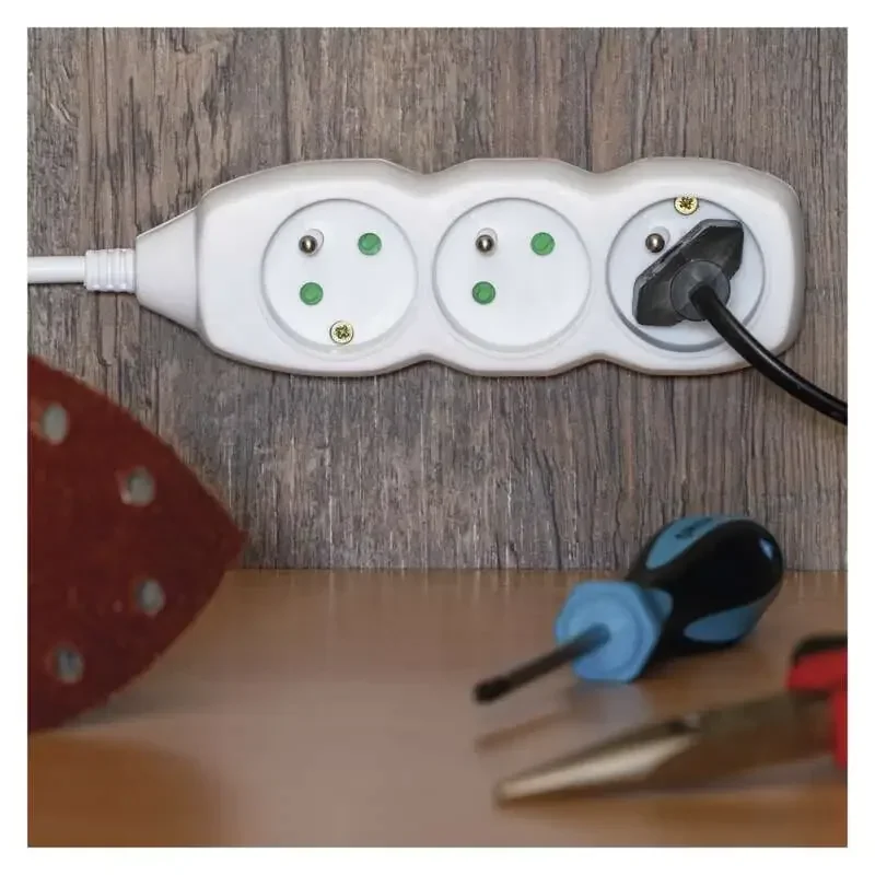 Predlžovací kábel 7 m / 5 zásuviek / biely / PVC / 1,5 mm2 - 1902050701