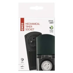 Časovač - mechanická spínacia zásuvka vonkajšia IP44 - 1907010054