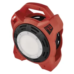 Vonkajší predlžovací kábel na bubne 20 m / 4 ks. / guma / 230 V / 1,5 mm2 s LED reflektorom - 1908242000