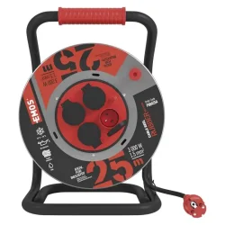 Gumovo-neoprénový predlžovací kábel, kovový bubon - 4z, 25m, 1,5mm2 - 1908442500