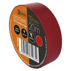 Izolačná páska PVC 19 mm / 20 m červená, 10 ks - 2001192030