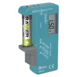 Univerzálny tester batérií (AA, AAA, C, D, 9V, gombíkové) - 2203003000