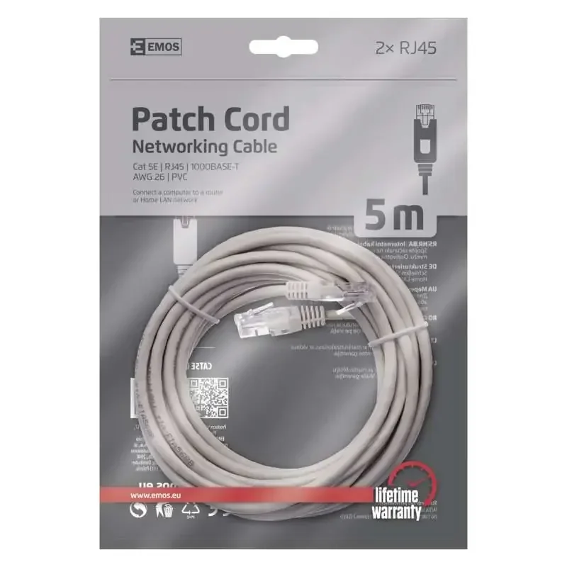 PATCH kábel UTP 5E, 5m - 2309010050