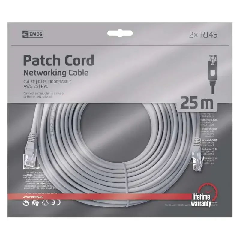 PATCH kábel UTP 5E, 25 m - 2309010100