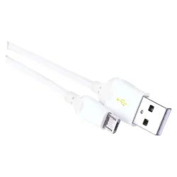 Kábel USB 2.0 A/M - micro B/M 1 m biely, Quick Charge - 2335070410