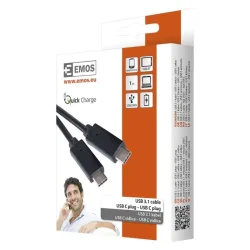 Kábel USB 3.1 C/M na USB 3.1 C/M 1 m čierny - 2335072200 Kábel USB 3.1 C/M na USB 3.1 C/M 1 m čierny - 2335072200