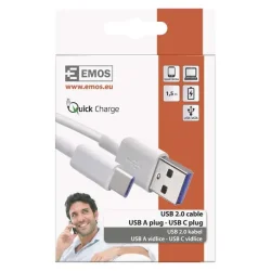 Kábel USB 2,0 A/M - C/M 1,5 m, biely - 2335076011