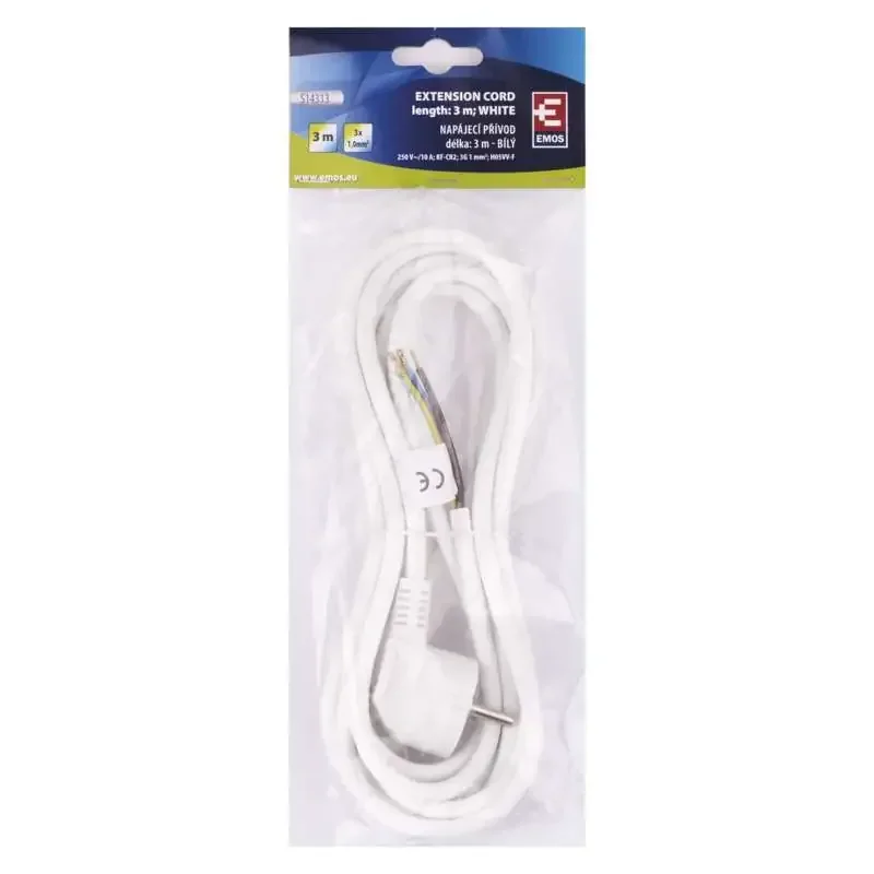 Flexo PVC šnúra 3x 1,0mm2, 3m, biela - 2413130132
