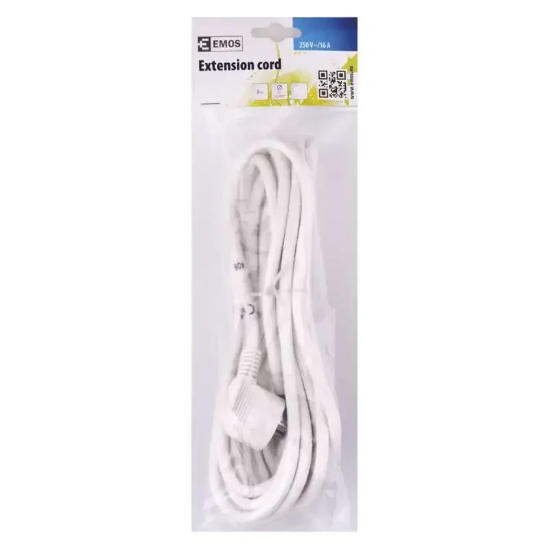 Flexo PVC šnúra 3x 1,5 mm2, 5 m, biela - 2413250132