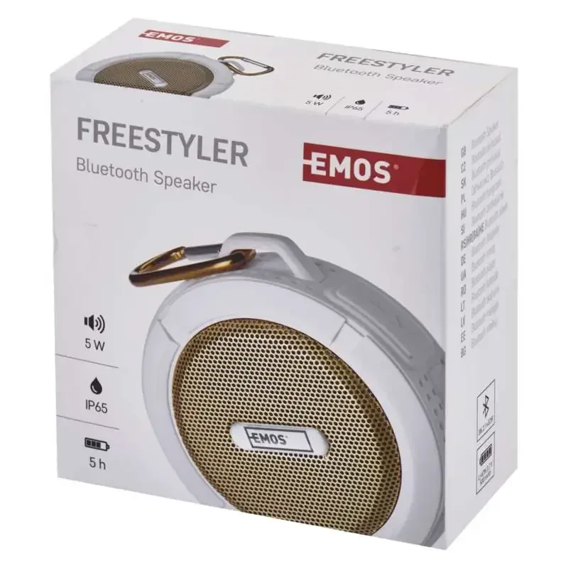 Reproduktor Bluetooth EMOS FREESTYLER, zlatý - 2618001200