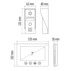 Súprava videotelefónu EMOS EM-03M 2WIRE - 3010002050 Súprava videotelefónu EMOS EM-03M 2WIRE - 3010002050
