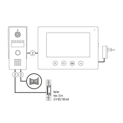 Súprava videotelefónu EMOS EM-03M 2WIRE - 3010002050 Súprava videotelefónu EMOS EM-03M 2WIRE - 3010002050