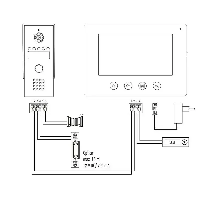 Súprava videotelefónu EMOS EM-03M 2WIRE - 3010002050 Súprava videotelefónu EMOS EM-03M 2WIRE - 3010002050