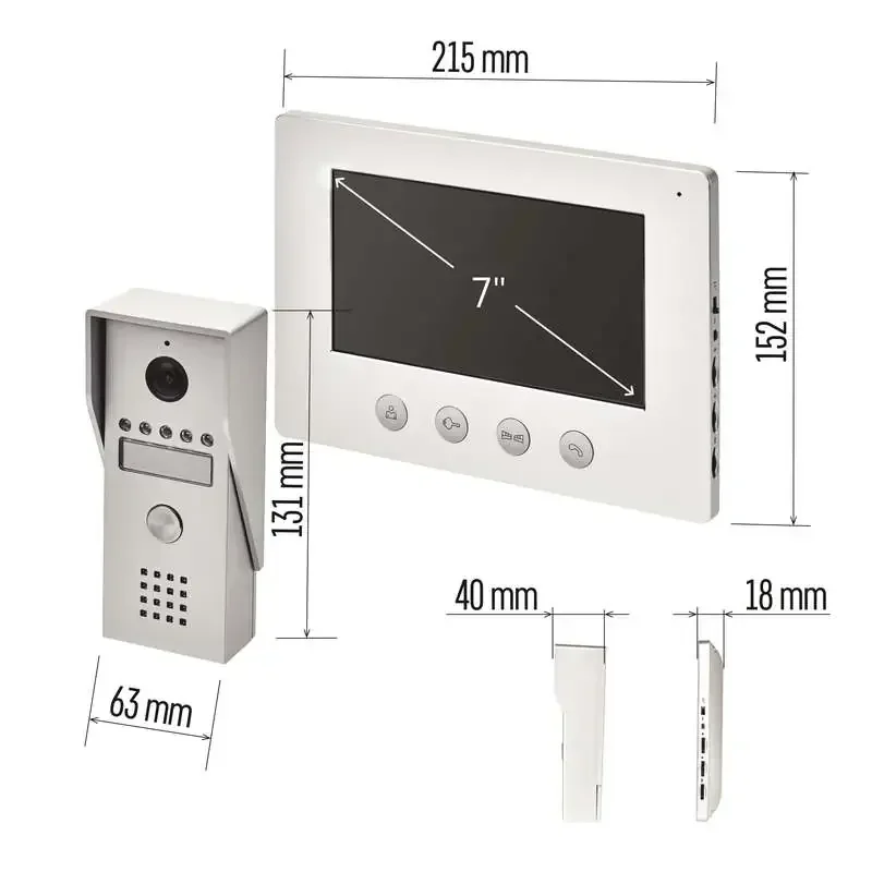 Súprava videotelefónu EMOS EM-03M 2WIRE - 3010002050 Súprava videotelefónu EMOS EM-03M 2WIRE - 3010002050