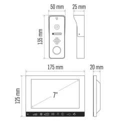 Súprava videotelefónov EMOS EM-10AHD - 3010003010