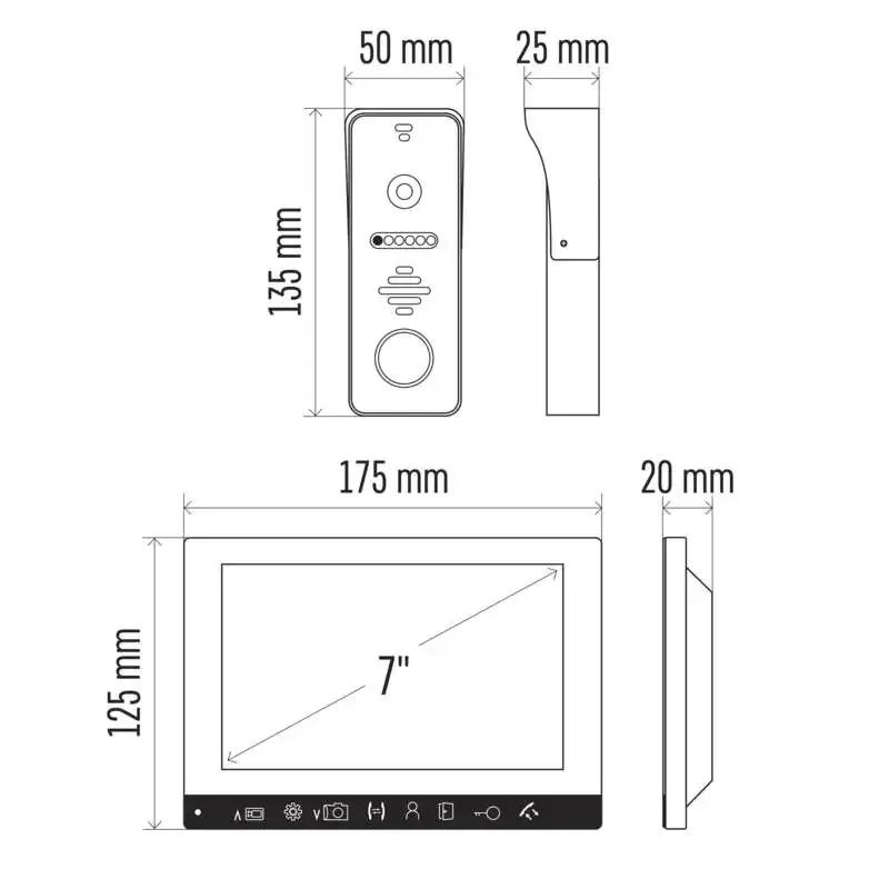 Súprava videotelefónov EMOS EM-10AHD - 3010003010