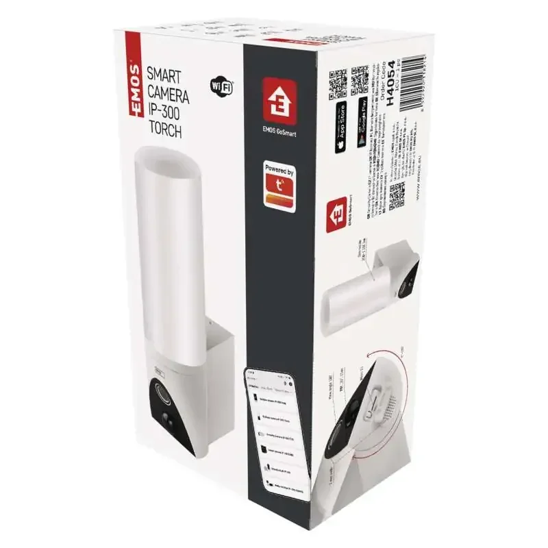 Vonkajšia otočná kamera GoSmart IP-300 TORCH s wifi a svetlom, biela - 3024040540