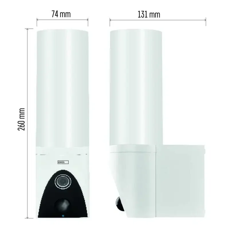 Vonkajšia otočná kamera GoSmart IP-300 TORCH s wifi a svetlom, biela - 3024040540