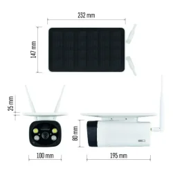Vonkajšia batériová kamera GoSmart IP-600 EYE s wifi a solárnym panelom - 3024040560