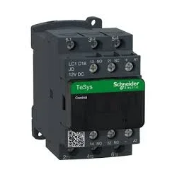 stýkač 3P(3Z) 18A AC-3 440V-pomocné kontakty 1Z+1V- cievka 12V DC LC1D18JD - LC1D18JD