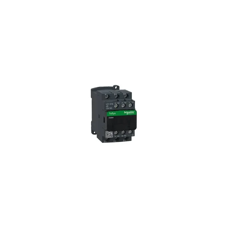 stýkač 3P(3Z) 18A AC-3 440V-pomocné kontakty 1Z+1V- cievka 12V DC LC1D18JD - LC1D18JD