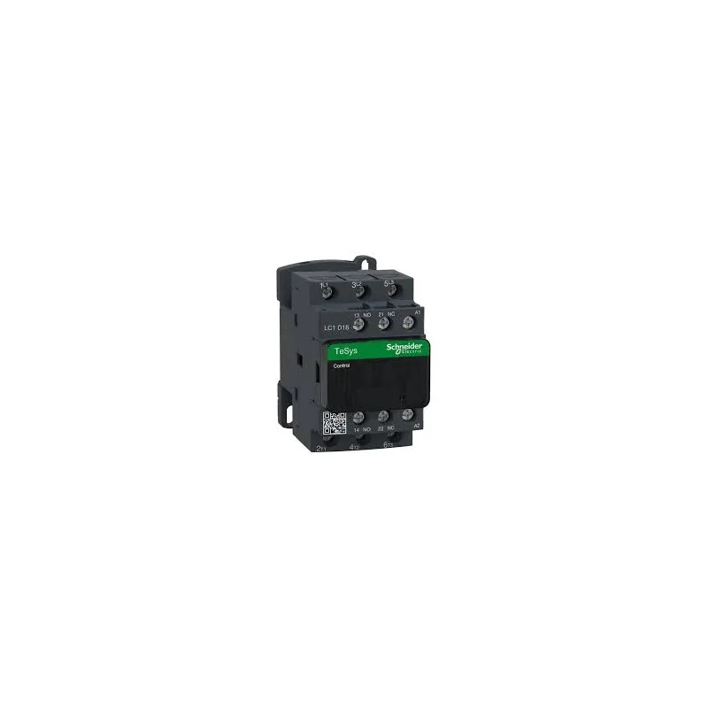 stýkač 3P(3Z) 18A AC-3 440V-pomocné kontakty 1Z+1V- cievka 24V 50Hz LC1D18B7 - LC1D18B7