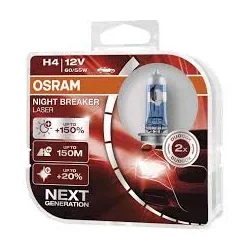 Autožiarovka OSRAM H4 Night Braker Laser 55W 12V, 2 ks - 3132260613