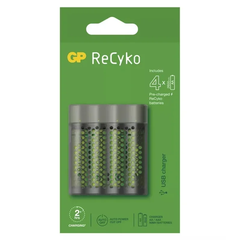 Nabíjačka GP Speed M451 + 4× AA ReCyko 2700 - 1604845112