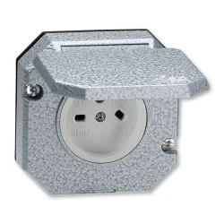 Vonkajšia technická zásuvka, vstavaná, Al, vzor K, IP55 - 5515N-C05765