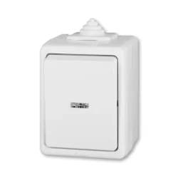 Spínač striedavého prúdu, s priehľadným okienkom, so svorkou N, posun 6SSo, IP44 - 3553-25922 B