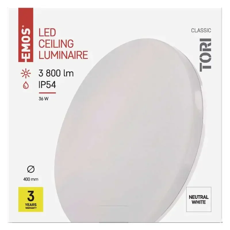 LED svietidlo TORI 40 cm, 36 W, neutrálna biela, IP54 ZM4325 - 1539085360