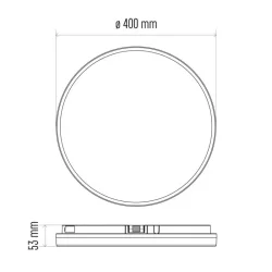 LED svietidlo TORI 40 cm, 36 W, neutrálna biela, IP54 ZM4325 - 1539085360